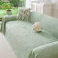 Embossed Leaf Pattern Sofa Cover Blanket for Couch, Soft Cooling Textured Couch Cover