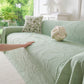 Embossed Leaf Pattern Sofa Cover Blanket for Couch, Soft Cooling Textured Couch Cover