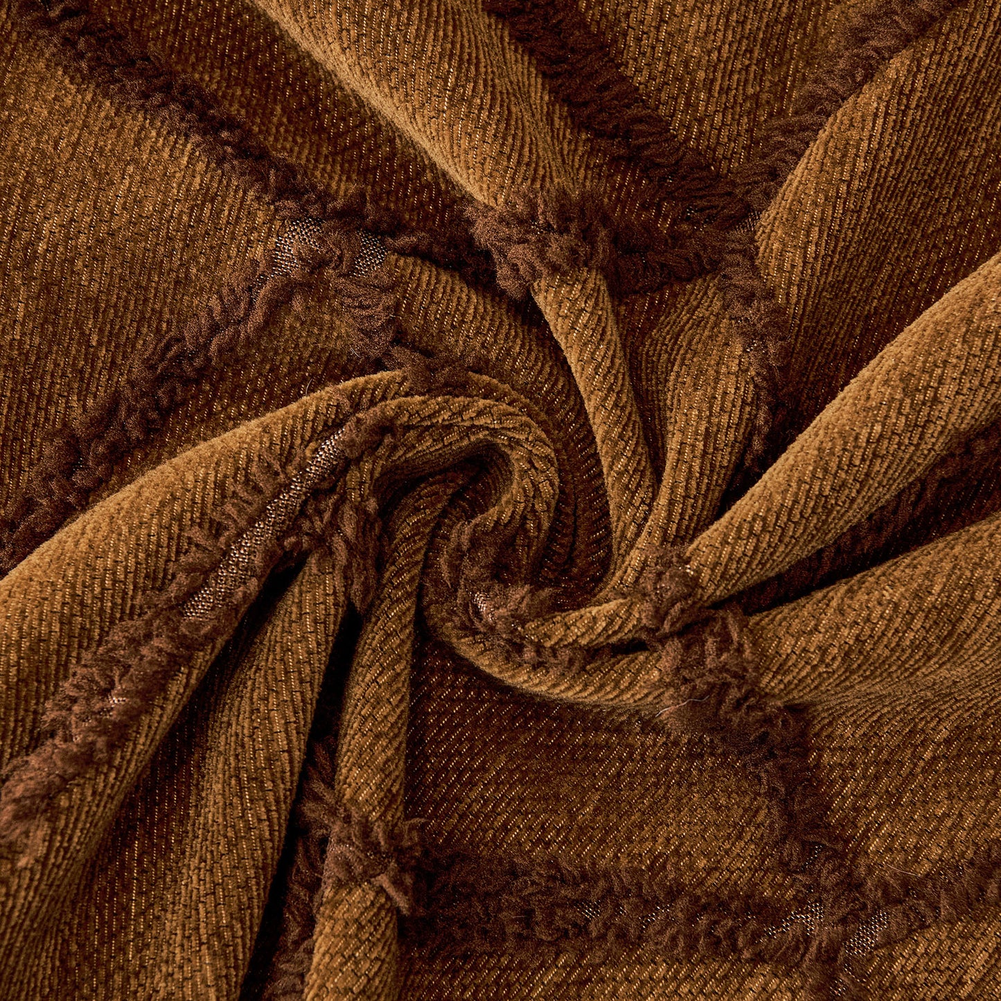 Soft Chenille Sofa Throw Cover, Raised Geometric Texture Furniture Protector Blanket