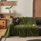 Soft Chenille Sofa Throw Cover, Raised Geometric Texture Furniture Protector Blanket