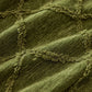Soft Chenille Sofa Throw Cover, Raised Geometric Texture Furniture Protector Blanket