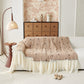 Cottagecore Ruffled Sofa Slipcover, Shabby Chic Couch Protector Cover for Living Room