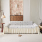 Cottagecore Ruffled Sofa Slipcover, Shabby Chic Couch Protector Cover for Living Room