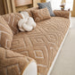 Thick Sherpa Sofa Protector Cover, Warm Plush Couch Cover for Seat, Backrest & Armrest