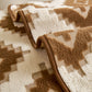 Cozy Thickened Sherpa Sofa Protector, Geometric Non-Slip Couch Cover for Pets & Kids