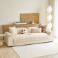 Thickened Plush Sofa Cover, Textured Geometric Couch Protector with Non-Slip Backing
