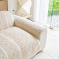 Thickened Plush Sofa Cover, Textured Geometric Couch Protector with Non-Slip Backing