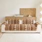 Thickened Plush Sofa Cover, Textured Geometric Couch Protector with Non-Slip Backing
