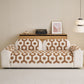 Sherpa Fleece Geometric Sofa Cover, Non-Slip Warm Couch Protector for Pets & Kids
