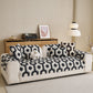 Sherpa Fleece Geometric Sofa Cover, Non-Slip Warm Couch Protector for Pets & Kids