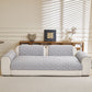 Plush Geometric Quilted Sofa Cover, Non-Slip Padded Couch Protector for Pets & Kids