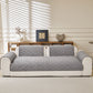 Plush Geometric Quilted Sofa Cover, Non-Slip Padded Couch Protector for Pets & Kids