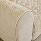 Plush Geometric Quilted Sofa Cover, Non-Slip Padded Couch Protector for Pets & Kids