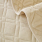 Plush Geometric Quilted Sofa Cover, Non-Slip Padded Couch Protector for Pets & Kids
