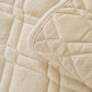 Plush Geometric Quilted Sofa Cover, Non-Slip Padded Couch Protector for Pets & Kids