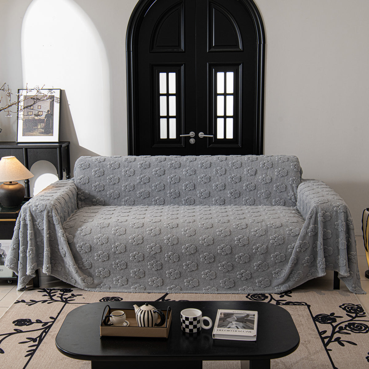 Plüsch Jacquard Decken für das Sofa Weiche Abdeckung für Sectional Übe – Slipcover KAS™