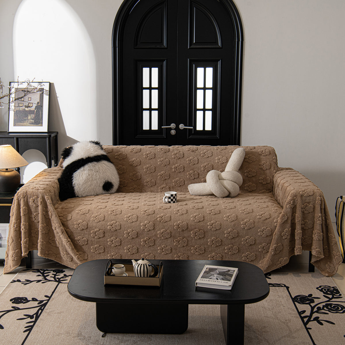 Plüsch Jacquard Decken für das Sofa Weiche Abdeckung für Sectional Übe – Slipcover KAS™