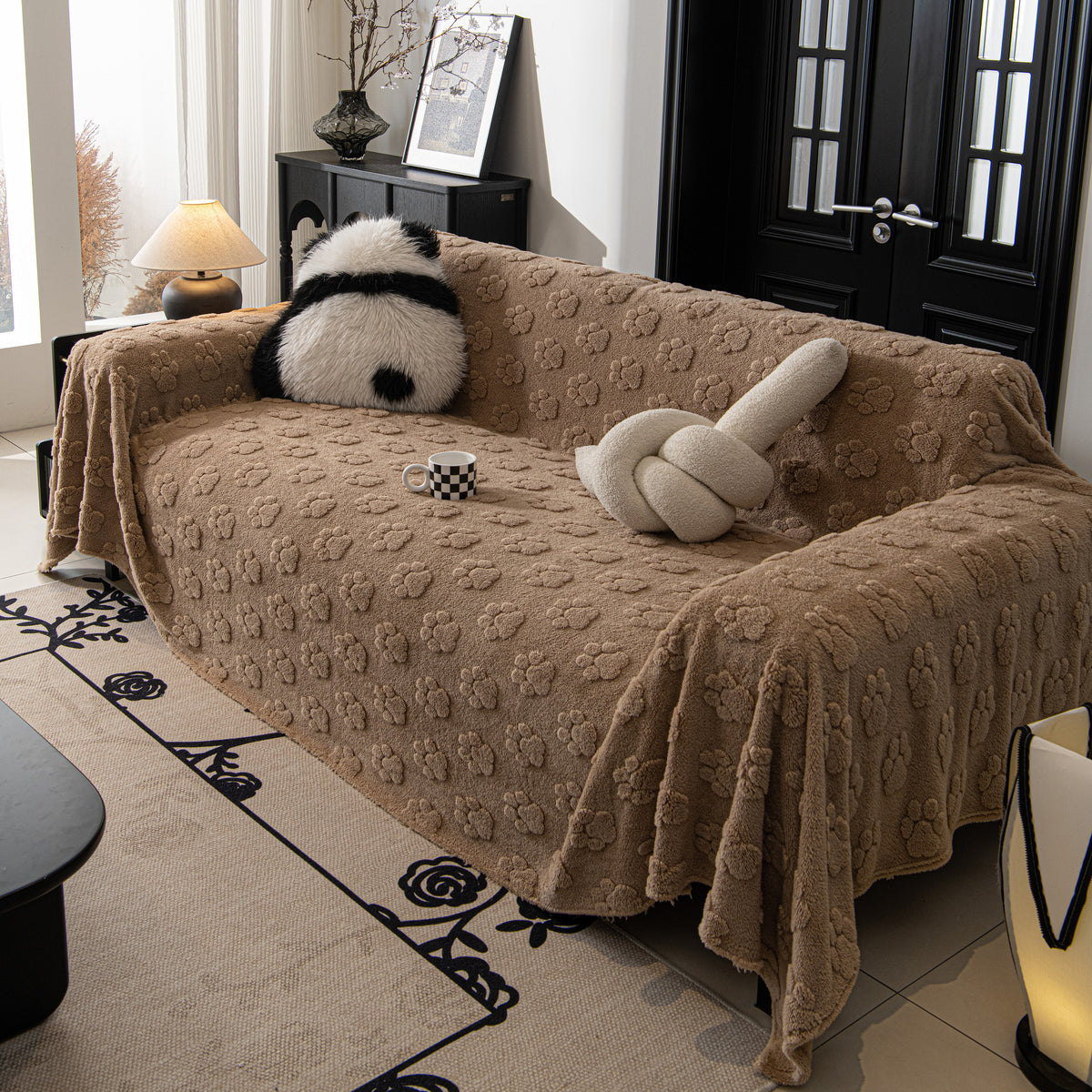 Plüsch Jacquard Decken für das Sofa Weiche Abdeckung für Sectional Übe – Slipcover KAS™