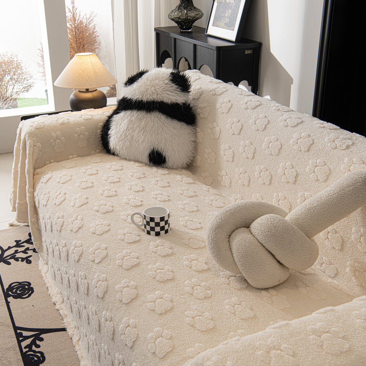 Plüsch Jacquard Decken für das Sofa Weiche Abdeckung für Sectional Übe – Slipcover KAS™