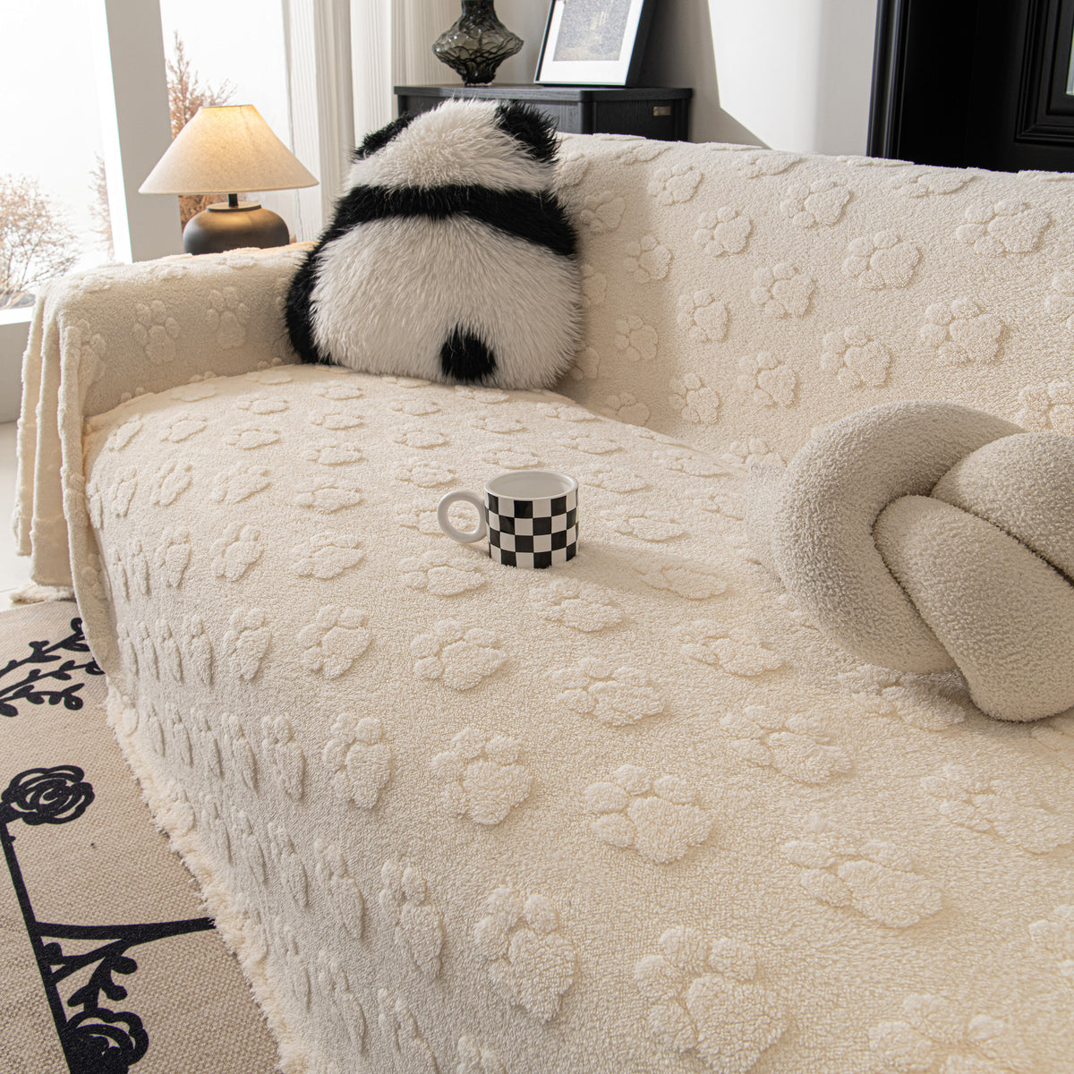 Plüsch Jacquard Decken für das Sofa Weiche Abdeckung für Sectional Übe – Slipcover KAS™