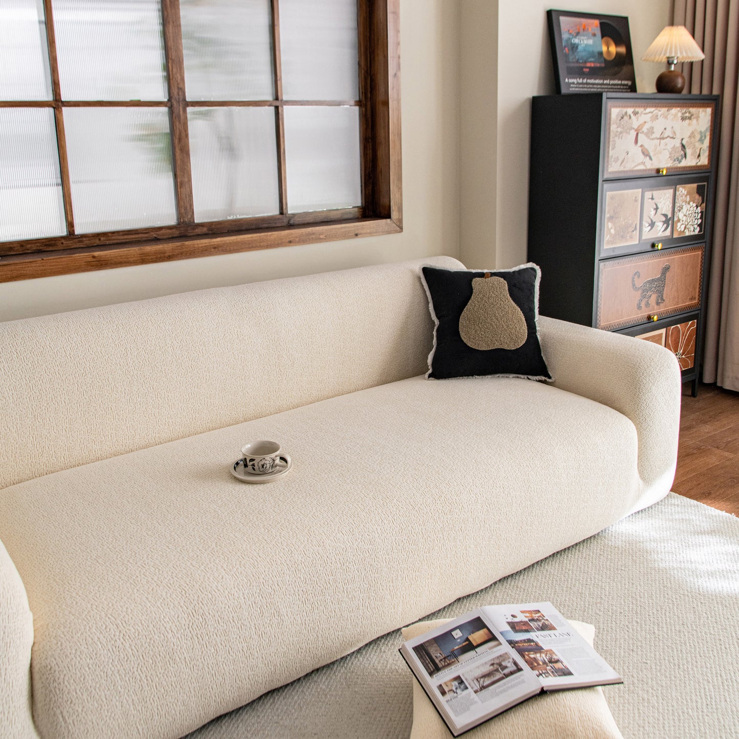 High Stretch Sofa Slipcover, Non Slip Couch Sofa Cover Washable Furniture Protector