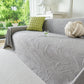 Embossed Leaf Pattern Sofa Cover Blanket for Couch, Soft Cooling Textured Couch Cover
