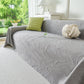 Embossed Leaf Pattern Sofa Cover Blanket for Couch, Soft Cooling Textured Couch Cover