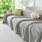 Embossed Leaf Pattern Sofa Cover Blanket for Couch, Soft Cooling Textured Couch Cover