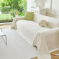 Embossed Leaf Pattern Sofa Cover Blanket for Couch, Soft Cooling Textured Couch Cover