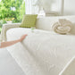Embossed Leaf Pattern Sofa Cover Blanket for Couch, Soft Cooling Textured Couch Cover