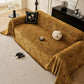 Abstract Feather Chenille Sofa Throw Cover, Decorative Washable Durable Couch Cover