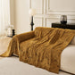 Abstract Feather Chenille Sofa Throw Cover, Decorative Washable Durable Couch Cover