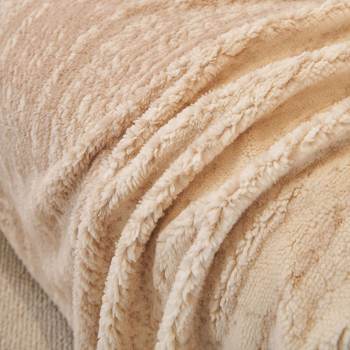 Abstract Textured Plush Sofa Throw Cover, Soft Cozy Couch Protector for Living Room