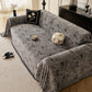 Abstract Feather Chenille Sofa Throw Cover, Decorative Washable Durable Couch Cover