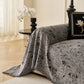 Abstract Feather Chenille Sofa Throw Cover, Decorative Washable Durable Couch Cover