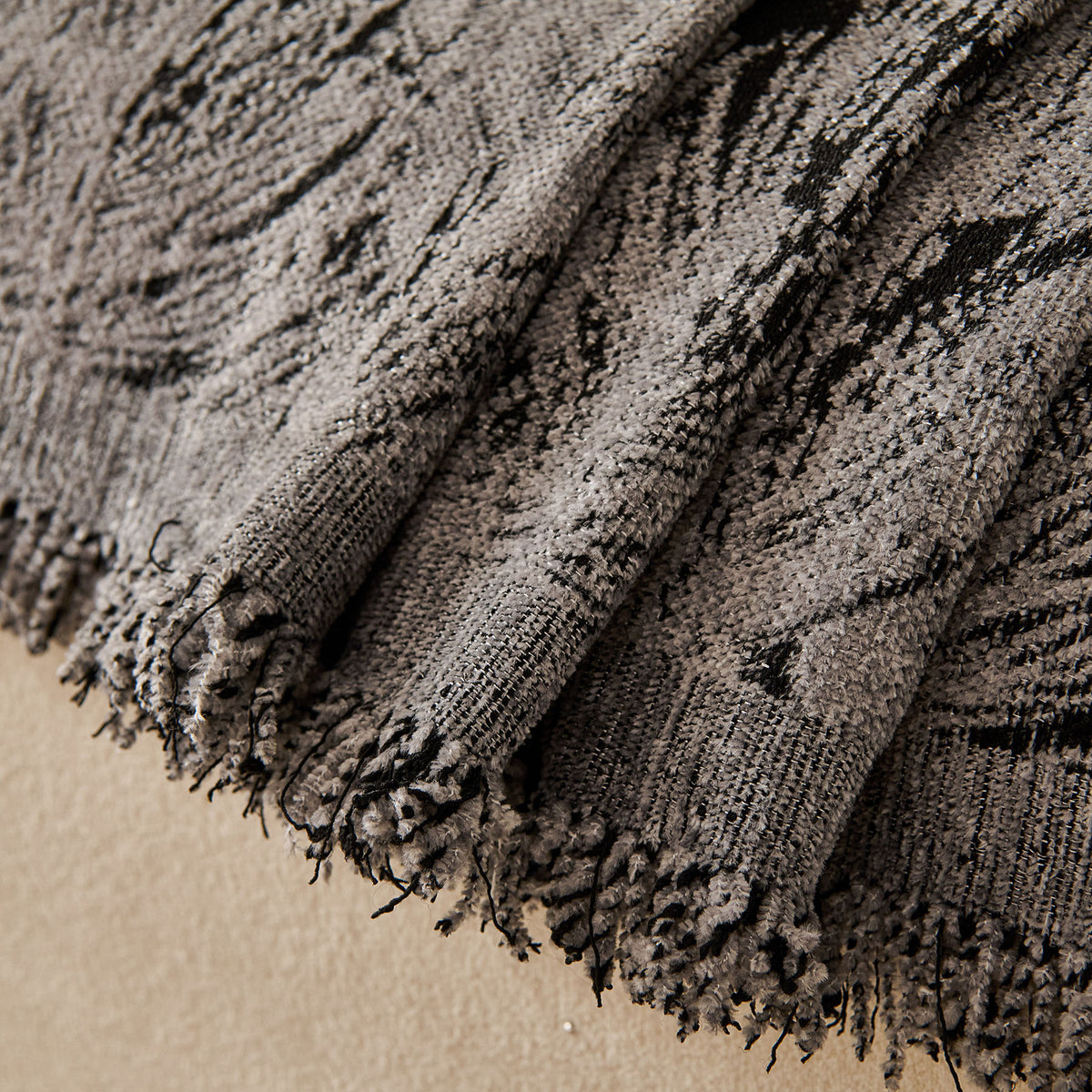 Abstract Feather Chenille Sofa Throw Cover, Decorative Washable Durable Couch Cover