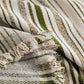 Luxury Cozy Chenille Sofa Cover Throw, Elegant Striped Soft Textured Couch Blanket