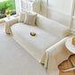 Fresh Geometric Sofa Throw Cover, Modern Textured Breathable Couch Protector Blanket