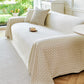 Fresh Geometric Sofa Throw Cover, Modern Textured Breathable Couch Protector Blanket