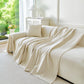 Fresh Geometric Sofa Throw Cover, Modern Textured Breathable Couch Protector Blanket