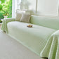 Fresh Geometric Sofa Throw Cover, Modern Textured Breathable Couch Protector Blanket