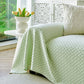 Fresh Geometric Sofa Throw Cover, Modern Textured Breathable Couch Protector Blanket