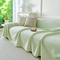Fresh Geometric Sofa Throw Cover, Modern Textured Breathable Couch Protector Blanket