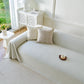 Fresh Geometric Sofa Throw Cover, Modern Textured Breathable Couch Protector Blanket