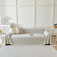 Fresh Geometric Sofa Throw Cover, Modern Textured Breathable Couch Protector Blanket