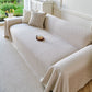 Cooling Ice Silk Soft Sofa Cover Blanket, Woven Geometric Textured Modern Couch Cover