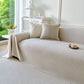 Cooling Ice Silk Soft Sofa Cover Blanket, Woven Geometric Textured Modern Couch Cover