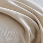 Cooling Ice Silk Soft Sofa Cover Blanket, Woven Geometric Textured Modern Couch Cover
