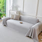 Cooling Ice Silk Soft Sofa Cover Blanket, Woven Geometric Textured Modern Couch Cover