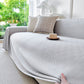 Cooling Ice Silk Soft Sofa Cover Blanket, Woven Geometric Textured Modern Couch Cover